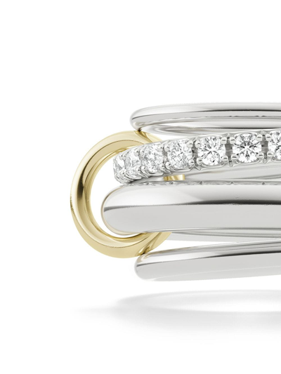 Shop Spinelli Kilcollin Luna Diamond Ring In White