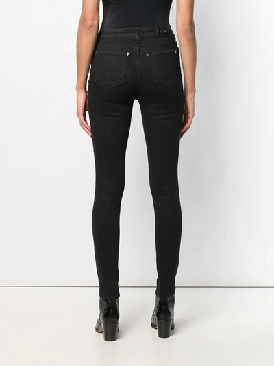 Philipp Plein Distressed Skinny Jeans In Black