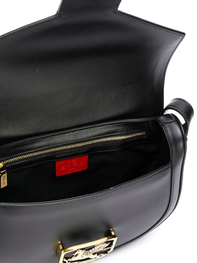 Shop Etro Pegaso Shoulder Bag In Black