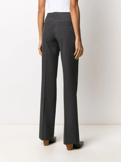 Pre-owned Gianfranco Ferre 2000s Straight-fit Tailored Trousers In Grey