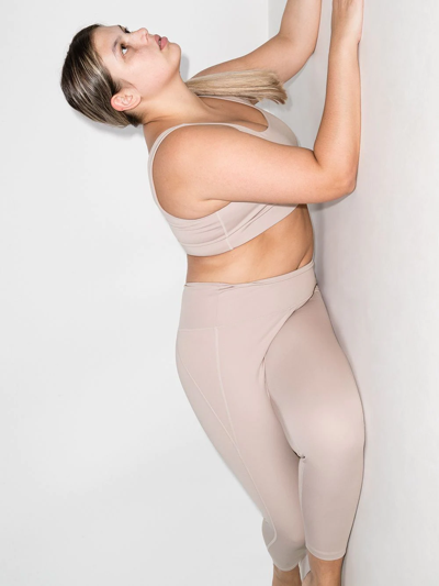Girlfriend Collective Compressive Recycled Polyester-blend Leggings In Neutrals