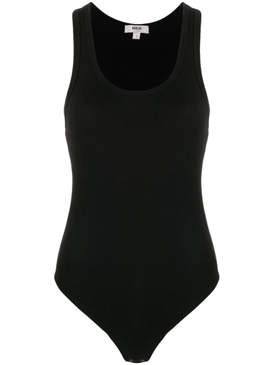 Shop Agolde Sleeveless Bodysuit Top In Black