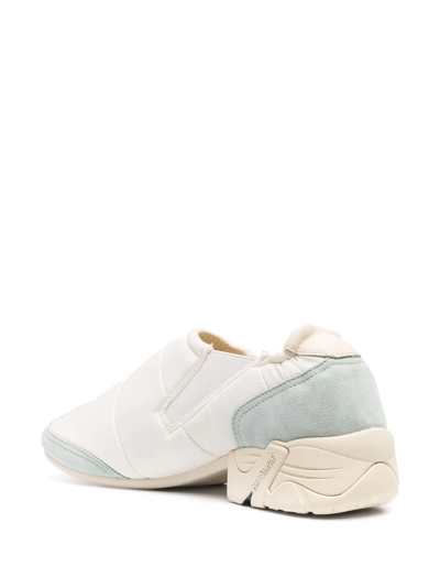 Raf Simons White Solaris-22 Low Loafers In 中性色
