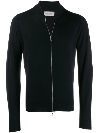 John Smedley Maclean Cardigan In Blue