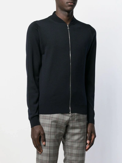 John Smedley Maclean Cardigan In Blue