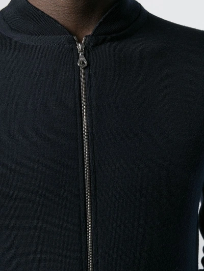 John Smedley Maclean Cardigan In Blue