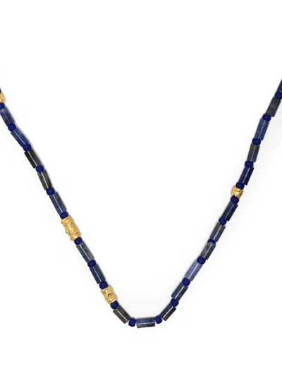 Shop Anni Lu Azzurro Beaded Necklace In Blau