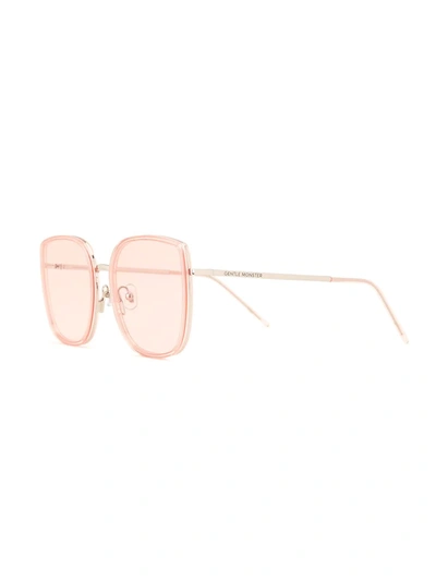 Shop Gentle Monster Bi Bi Pc3 Oversized-frame Sunglasses In Pink