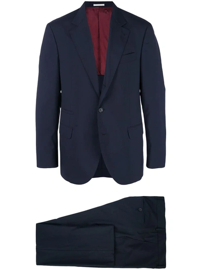 Shop Brunello Cucinelli Two Piece Formal Suit In Blue