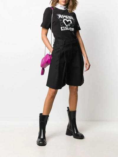 Shop Dolce & Gabbana Amor Essentia Print T-shirt In Black