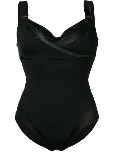 Shop Marlies Dekkers Cache Coeur Plunge Balcony Bathing Suit In Black