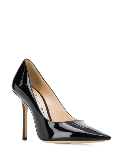 Shop Jimmy Choo Love 100mm Pumps In Black