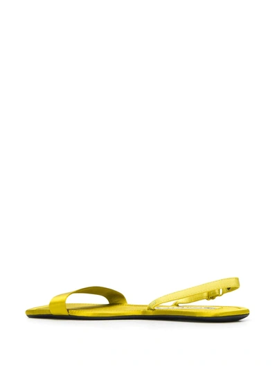 Shop Alexander Wang Thin Strap Sandals In Yellow