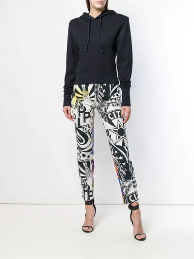 Pre-owned Versace New York Printed Trousers In Multicolour