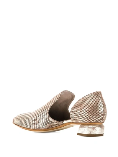 Shop Officine Creative Sauvanne Slippers In Gold