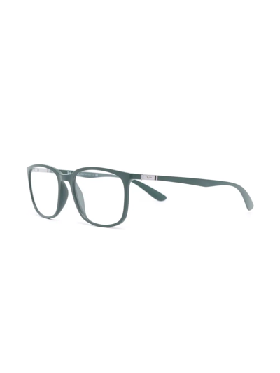 Ray Ban Rb7199 Square-frame Glasses In Grün