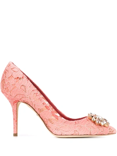 Shop Dolce & Gabbana 'belluci' Pumps In Pink