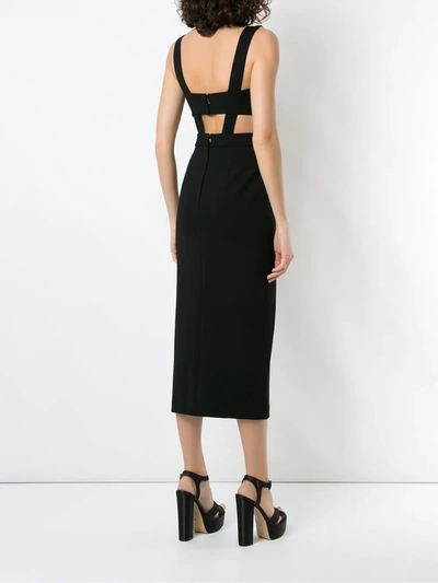 Shop Dolce & Gabbana Cut-out Midi Dress In Black