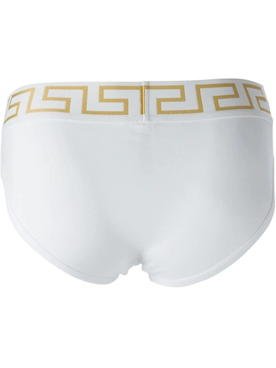 Shop Versace Medusa Briefs In White