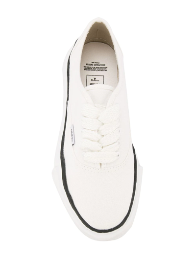 Shop Miharayasuhiro Baker Low-top Sneakers In White