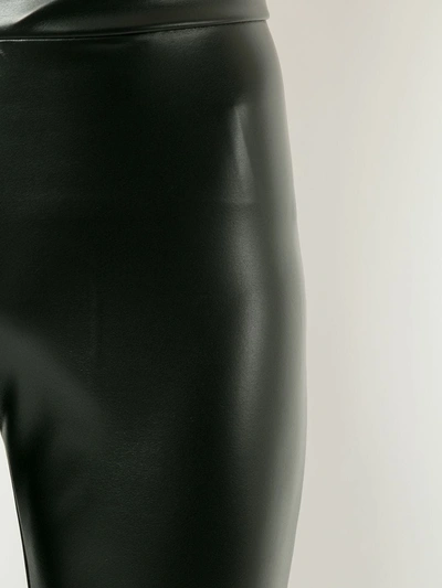 Wolford Black Amina Muaddi Edition Latex Leggings In Black