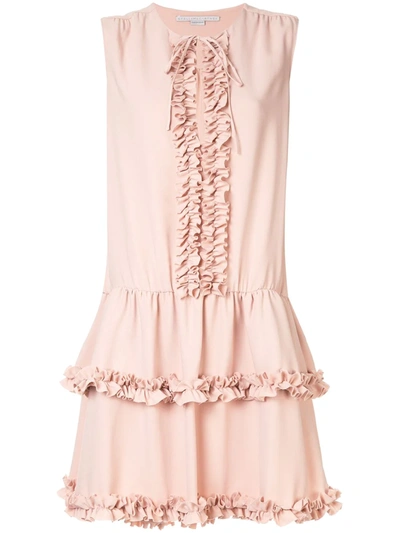 Shop Stella Mccartney Ruffled Trim Dress In Pink