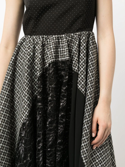 Shop Antonio Marras Fitted Polka-dot Dress In Black