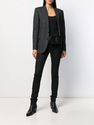 Saint Laurent High-rise Skinny Jeans In Black
