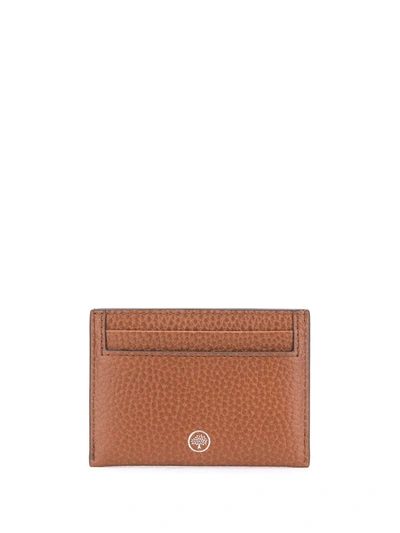 Shop Mulberry Grain-texture Card Holder In 103 - Brown