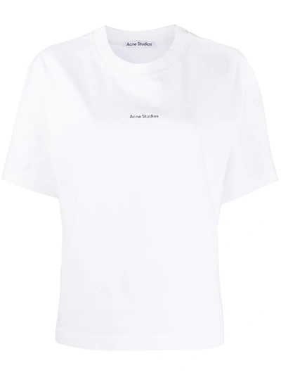 Shop Acne Studios Logo-print T-shirt In White