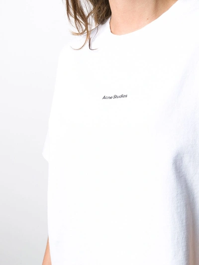 Shop Acne Studios Logo-print T-shirt In White