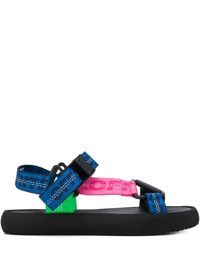 Shop Off-white Treck Strappy Sandals In Black