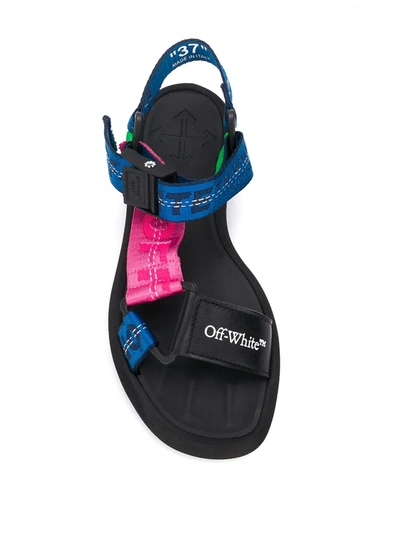 Shop Off-white Treck Strappy Sandals In Black