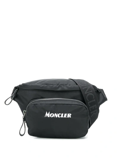 Shop Moncler Logo-print Belt Bag In Black