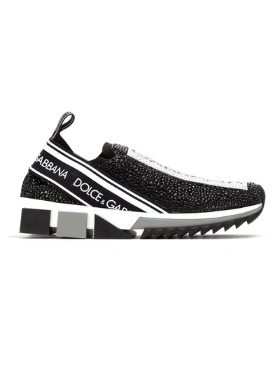 Shop Dolce & Gabbana Sorrento Slip-on Sneakers In Black