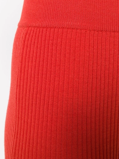 Cashmere In Love Tilly Ribbed Trousers In Yellow