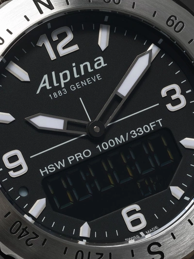 Shop Alpina Alipnerx Smartwach 45mm In Black