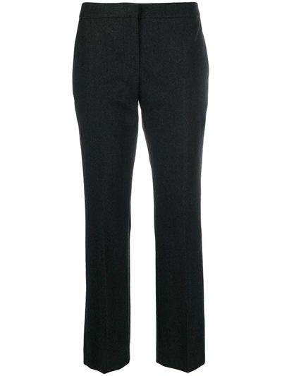 Shop Alexander Mcqueen Cropped Tailored Trousers In Grey