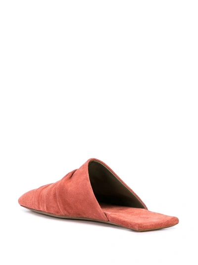 Shop Rick Owens Hotel Draped Slippers In Neutrals