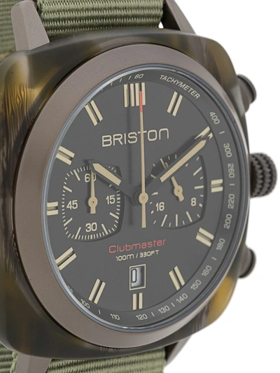 Briston Watches Clubmaster Sport Chrono 42mm In Black