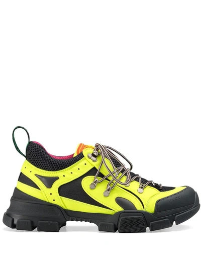 Shop Gucci Flashtrek Sneaker In Yellow