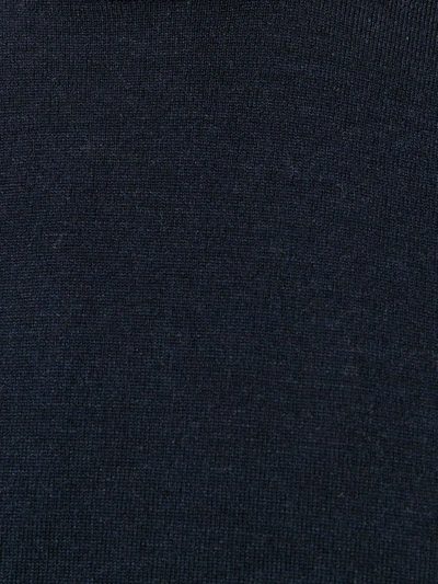 Shop Zanone Crew-neck Knit Jumper In Blue