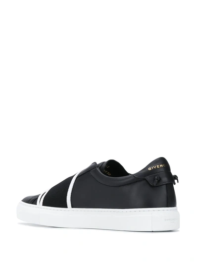 Shop Givenchy Logo-strap Low-top Sneakers In Black