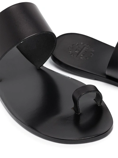 Shop Atp Atelier Astrid Toe-strap Sandals In Black