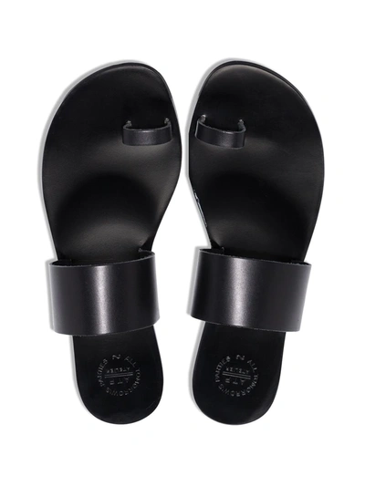 Shop Atp Atelier Astrid Toe-strap Sandals In Black