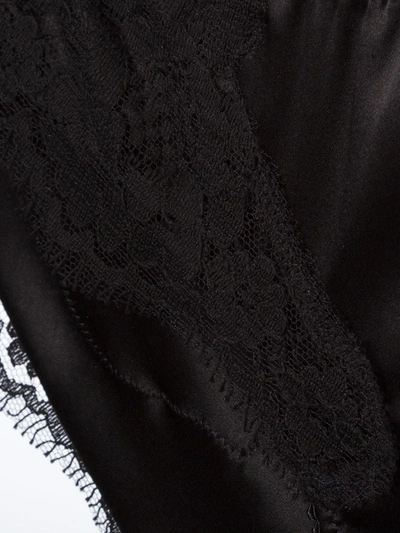 Shop Dolce & Gabbana Lace Trim Briefs In Black
