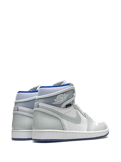 Shop Jordan Air  1 High Zoom "racer Blue" Sneakers In White