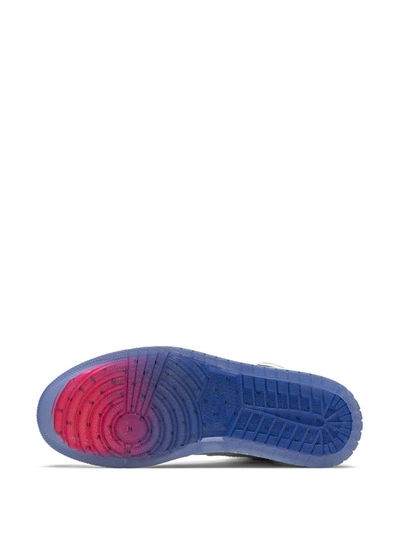 Shop Jordan Air  1 High Zoom "racer Blue" Sneakers In White