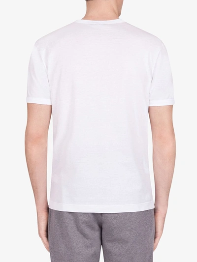 Shop Dolce & Gabbana Jungle Explorer-embroidered T-shirt In White