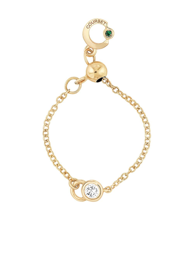 Shop Courbet 18kt Recycled Yellow Gold Co Adjustable Chain Laboratory-grown Diamond Ring